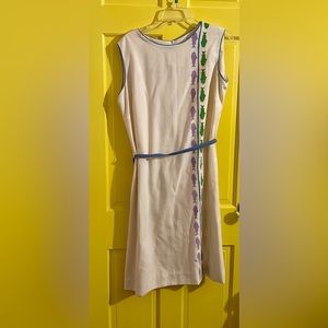 Vintage fish print shift dress